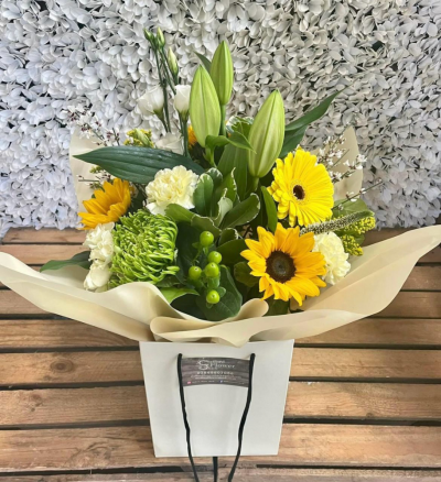 Spring Morning - Crisp clean yellows and creams create a glorious sunny bouquet - perfect for any occasion or a fabulous treat for yourself